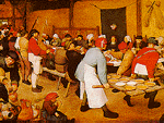 Peasant Wedding, by Bruegel