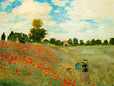 The Poppies, by Monet